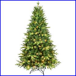 6FT Flocked Christmas Tree PE PVC Realistic Holiday Decoration Home Decor