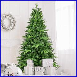 6FT Flocked Christmas Tree PE PVC Realistic Holiday Decoration Home Decor