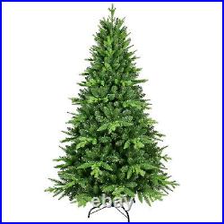 6FT Flocked Christmas Tree PE PVC Realistic Holiday Decoration Home Decor