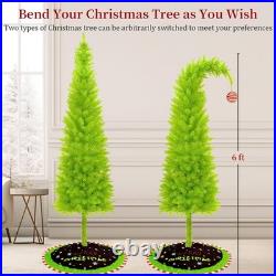 6FT Grinch Christmas Tree with Flexible Branches Green Monster Xmas Decoration 6FT Grinch Christmas Tree with Flexible Branches Green Monster Xmas Decoration