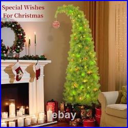 6FT Grinch Christmas Tree with Flexible Branches Green Monster Xmas Decoration 6FT Grinch Christmas Tree with Flexible Branches Green Monster Xmas Decoration