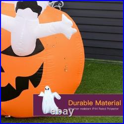 6FT Halloween Inflatables Outdoor Pumpkin & Ghosts Blow Up LED Yard Decor Multi 6FT Halloween Inflatables Outdoor Pumpkin & Ghosts Blow Up LED Yard Decor Multi