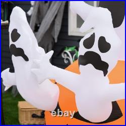 6FT Halloween Inflatables Outdoor Pumpkin & Ghosts Blow Up LED Yard Decor Multi 6FT Halloween Inflatables Outdoor Pumpkin & Ghosts Blow Up LED Yard Decor Multi