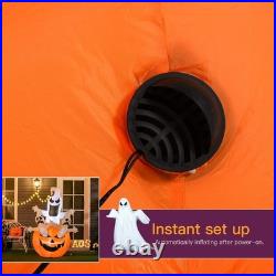 6FT Halloween Inflatables Outdoor Pumpkin & Ghosts Blow Up LED Yard Decor Multi 6FT Halloween Inflatables Outdoor Pumpkin & Ghosts Blow Up LED Yard Decor Multi