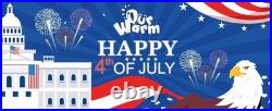 6FT Inflatable Eagle for 4th of July LED Lights, Patriotic Car Parade Decor