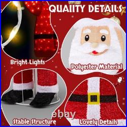 6FT Lighted Santa Claus Christmas Decoration with LED Outdoor Pull Up Xmas Decor