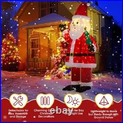 6FT Lighted Santa Claus Christmas Decoration with LED Outdoor Pull Up Xmas Decor