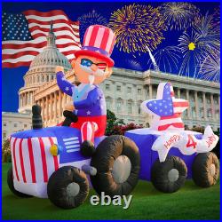 6FT Patriotic Independence Day 4Th of July Memorial Day Inflatable Outdoor Decor