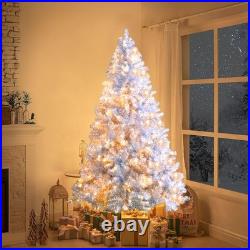 6FT Pre-Lit Artificial Christmas Tree with 300 LED Lights & Metal Stand