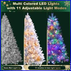 6FT Pre-Lit Artificial Christmas Tree with 300 LED Lights & Metal Stand