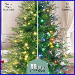 6FT Pre-Lit Christmas Tree with Garland & Wreath Artificial Pine Xmas Tree