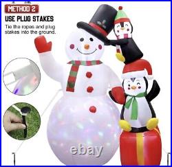 6Ft Christmas Inflatables Outdoor Christmas Decorations, Cute Inflatable Snowman