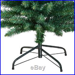 6Ft PVC Artificial Pencil Christmas Tree Slim with Stand Home Holiday Decor Green