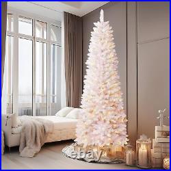 6Ft Prelit Artificial Hinged Pencil Christmas Tree Pre-Lit Warm White & Multi-Co