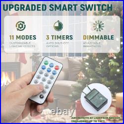 6Ft Prelit Pencil Green Aspen Fir Christmas Tree with Remote