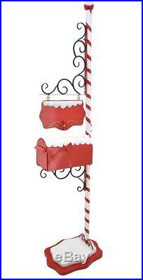6Ft. Tall Red Decorative Candy Cane, North Pole, Santa Christmas Mailbox