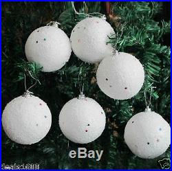 6PCS Christmas Snowball Balls Party Ornaments Xmas Tree Hanging Decoration Decor