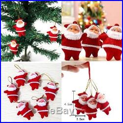 6Pcs Christmas Santa Claus Xmas Tree Hanging Ornaments Decorations Home Party