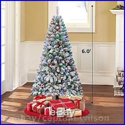 6.0′ Artificial Christmas Xmas Tree 484 Branch Tips 150LED Color Changing Lights