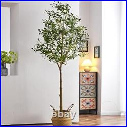 6.5FT Olive Tree Faux Olive Tree with Realistic Leaves and Lifelike Fruits Tall