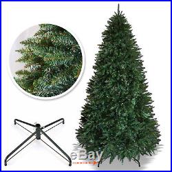 6.5/6.8/7.5′ Artificial Christmas Tree Full Spruce w Steel Base In&Outdoor Decor
