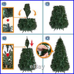 6.5/6.8/7.5' Artificial Christmas Tree Full Spruce w Steel Base In&Outdoor Decor