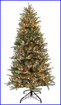 6.5' Balsam Blue Christmas Tree with 600 Clear Lights