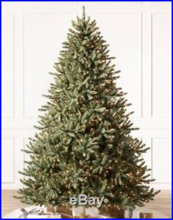 6.5' Balsam Hill Blue Spruce Prelit Artificial Christmas Tree, Green