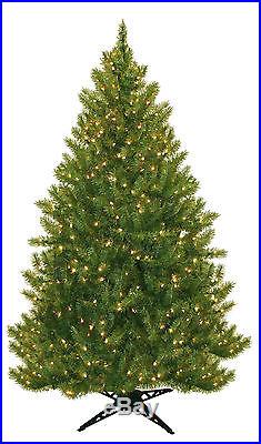 6.5' Evergreen Fir Artificial Christmas Tree with 450 Clear Lights