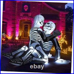 6.5 FT Long Halloween Inflatables Skeleton Outdoor Decorations Blow Up Yard
