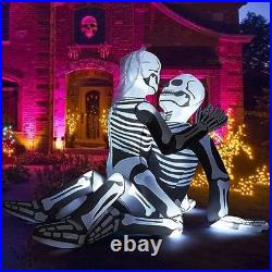 6.5 FT Long Halloween Inflatables Skeleton Outdoor Decorations Blow Up Yard