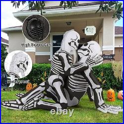 6.5 FT Long Halloween Inflatables Skeleton Outdoor Decorations Blow Up Yard