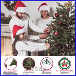 6.5 Foot Pre-Lit Aspen Fir Artificial Christmas Tree with 500 UL Listed Clear