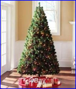 6.5 Ft Christmas Pine Tree Home Living Room Multi-Color Lights Holiday Decor New