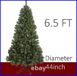 6.5 Ft Prelit Christmas Tree, Artificial Christmas Tree with 250 LED Lights, 850