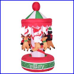 6.5' Indoor/Outdoor Inflatable Whirligig Santa Ride Christmas Holiday Decoration