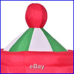 6.5' Indoor/Outdoor Inflatable Whirligig Santa Ride Christmas Holiday Decoration