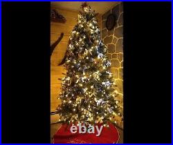 6.5 ft Pre-Lit Vermont Spruce Christmas Tree, Magical Color-Changing LEDs