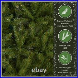 6.5 ft Unlit Dunhill Fir Full Artificial Christmas Tree, 1,838 Tips, Includes