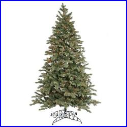 6.5′ x 47 Artificial Blue Balsam Fir Christmas Tree with Multi-Color Lights