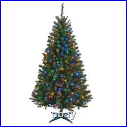 6.5ft Christmas Tree Xmas Tree Prelit Artificial Christmas Tree with 250 Colo