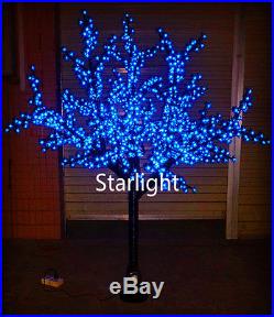 6.5ft Outdoor LED Christmas Light Cherry Blossom Tree Holiday Home Decor Blue