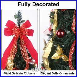 6.5ft Pop up Christmas Tree Prelit Pull up Christmas Tree with Light Party Decor