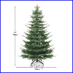 6.5ft Pre-Lit Aspen Fir Christmas Tree withDiamond Accents, 900 PE&PVC Branch Tips
