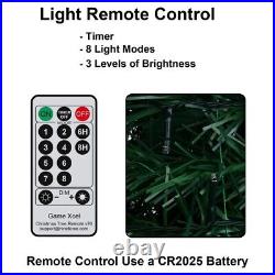 6/6.5FT Pull up Christmas Tree Prelit with 200 LED Lights for Xmas Holiday Decor