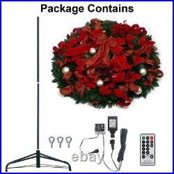 6-6.5Ft Pre Lit Christmas Tree Pre-Decorated Pop Up Tree with LED for Xmas Decor