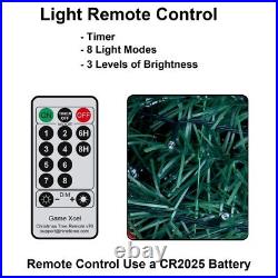 6-6.5Ft Pre Lit Christmas Tree Pre-Decorated Pop Up Tree with LED for Xmas Decor