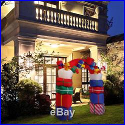 6.6 Inflatable Santa Arch Archway Christmas Garden Yard Decor Airblown Ornament