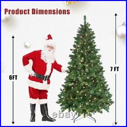 6/7/9FT Pre-Lit Artificial Christmas Tree withApp-Controlled Multi-Color RGB Light