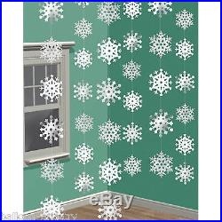 6 7ft Snowflake Strings Christmas Decorations Party Supplies